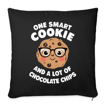 Cookies Cookie Biscuits Biscuits Chocolate - Sofa pillowcase 17,3'' x 17,3'' (45 x 45 cm) - black - Front