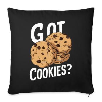 Cookies Cookie Biscuits Biscuits Chocolate - Sofa pillowcase 17,3'' x 17,3'' (45 x 45 cm) - black - Front