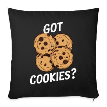 Cookies Cookie Biscuits Biscuits Chocolate - Sofa pillowcase 17,3'' x 17,3'' (45 x 45 cm) - black - Front