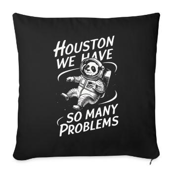 Panda Bear Panda Animal Pandas - Sofa pillowcase 17,3'' x 17,3'' (45 x 45 cm) - black - Front