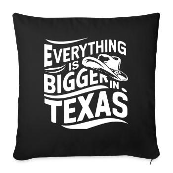 Texas State Texans Texas - Sofa pillowcase 17,3'' x 17,3'' (45 x 45 cm) - black - Front