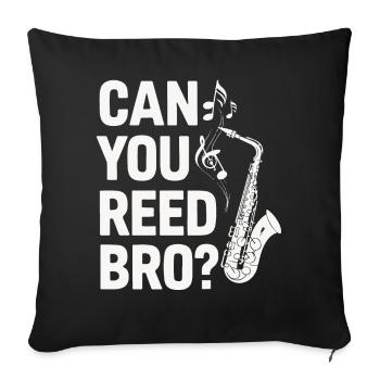 Saxophone Saxophone - Sofa pillowcase 17,3'' x 17,3'' (45 x 45 cm) - black - Front