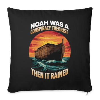 Théoricien du complot Théorie du complot - Housse de coussin décorative 45 x 45 cm - noir - Devant