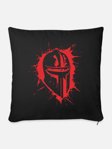 Kreuzritter Tempelritter Mittelalter - Sofakissenbezug 45 x 45 cm - Schwarz