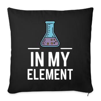 Chemiker Chemie Wissenschaft Atom Molecule - Sofakissenbezug 45 x 45 cm - Schwarz - Vorne