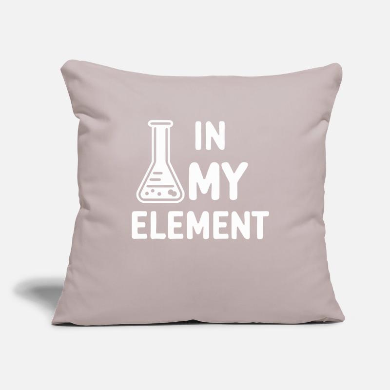 Chimiste Chimie Science Molécule d’atome Housse de coussin décorative 45 x 45 cm