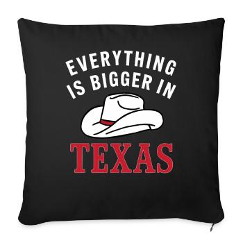 Texas State Texans Texas - Sofa pillowcase 17,3'' x 17,3'' (45 x 45 cm) - black - Front