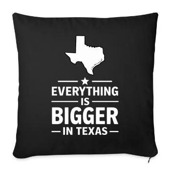 Texas State Texans Texas - Sofa pillowcase 17,3'' x 17,3'' (45 x 45 cm) - black - Front