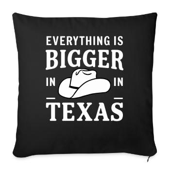 Texas State Texans Texas - Sofa pillowcase 17,3'' x 17,3'' (45 x 45 cm) - black - Front