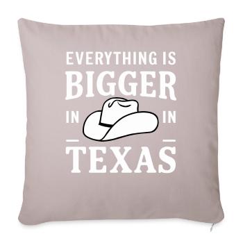 Texas State Texaner Texas - Sofakissenbezug 45 x 45 cm - helles Taupe - Vorne