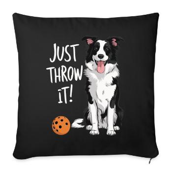 Dog Dogs Pet Funny Dog Owner - Sofa pillowcase 17,3'' x 17,3'' (45 x 45 cm) - black - Front