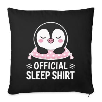 Penguin Penguins Animal - Sofa pillowcase 17,3'' x 17,3'' (45 x 45 cm) - black - Front