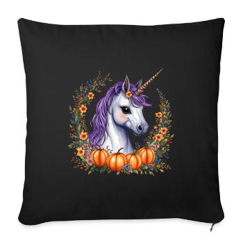 halloween pony - Sofa pillowcase 17,3'' x 17,3'' (45 x 45 cm) - black - Front