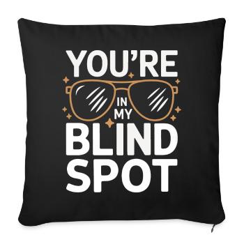 Blind blindness Visually impaired people - Sofa pillowcase 17,3'' x 17,3'' (45 x 45 cm) - black - Front