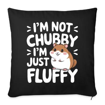 Hamster - Housse de coussin décorative 45 x 45 cm - noir - Devant