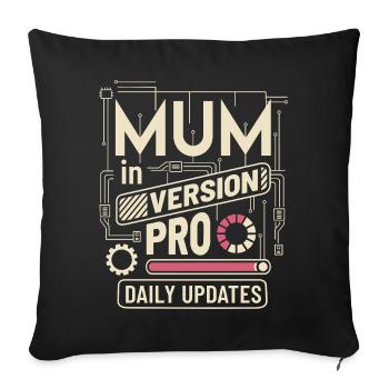 Mama VERSION PRO - Sofakissenbezug 45 x 45 cm - Schwarz - Vorne