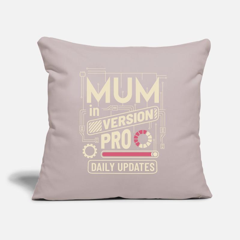 MAMAN VERSION PRO Housse de coussin décorative 45 x 45 cm
