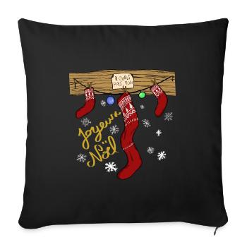 Vergiss meinen Schuh nicht - Sofakissenbezug 45 x 45 cm - Schwarz - Vorne