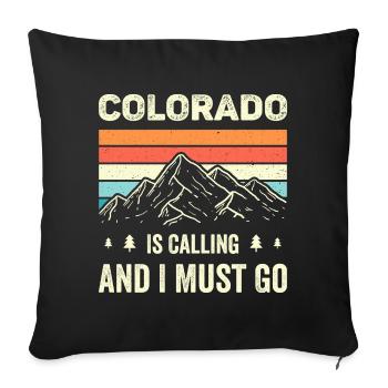 Le Colorado m’appelle et je dois y aller - Housse de coussin décorative 45 x 45 cm - noir - Devant