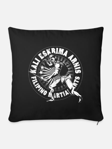 Kali Eskrima Arnis - Sofakissenbezug 45 x 45 cm - Schwarz