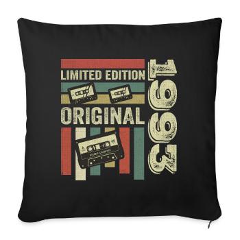 Vintage 1993 - Retro Birthday Quote 1993 - Sofa pillowcase 17,3'' x 17,3'' (45 x 45 cm) - black - Front