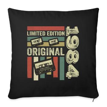 Vintage 1984 - Retro Birthday Quote 1984 - Sofa pillowcase 17,3'' x 17,3'' (45 x 45 cm) - black - Front