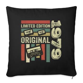 Vintage 1979 - Retro Birthday Quote 1979 - Sofa pillowcase 17,3'' x 17,3'' (45 x 45 cm) - black - Front