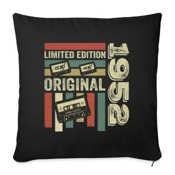 Vintage 1952 - Retro Birthday Quote 1952 - Sofa pillowcase 17,3'' x 17,3'' (45 x 45 cm) - black - Front