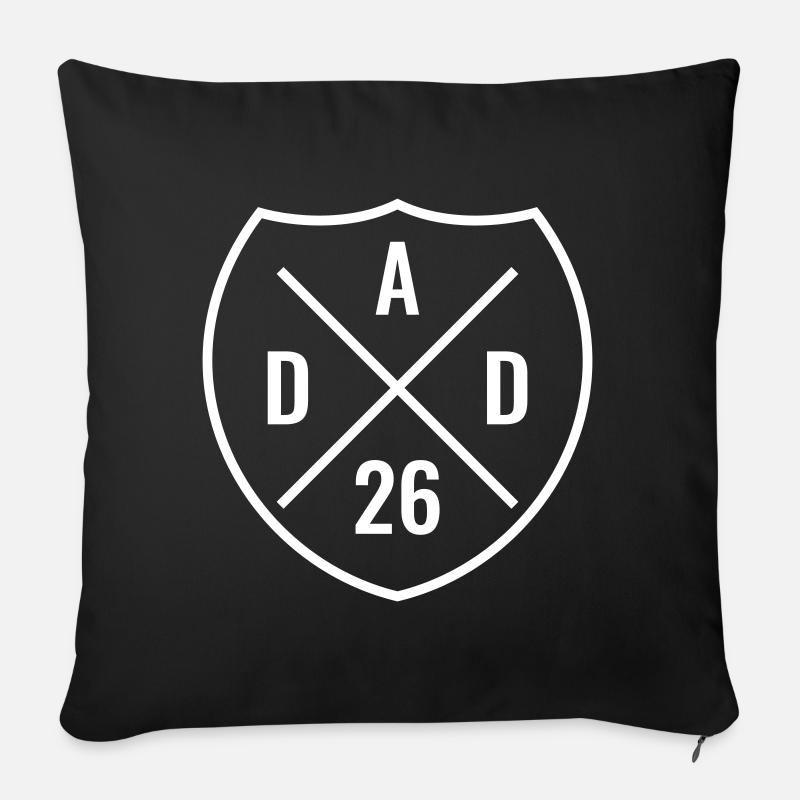 Dad 2026 Wappen - Sofakissenbezug 45 x 45 cm - Schwarz