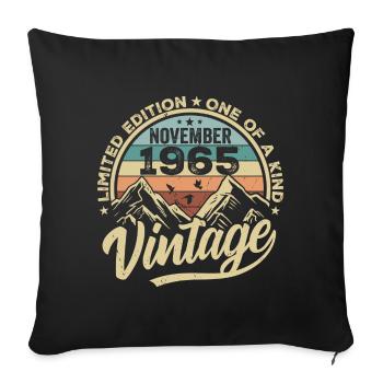 Legendary since November 1965 - Limited Edition 1965 - Sofa pillowcase 17,3'' x 17,3'' (45 x 45 cm) - black - Front