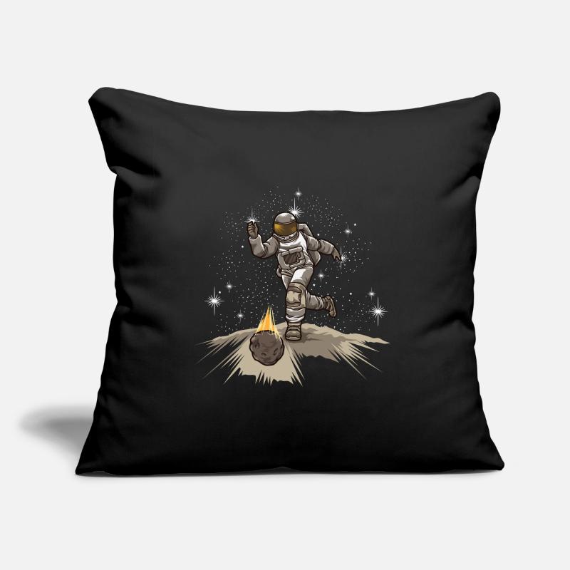 Astronaute joue au bowling - Équipe de bowling de l’espace Housse de coussin décorative 45 x 45 cm