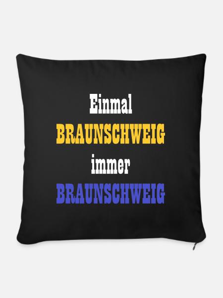 Braunschweig Design - Sofakissenbezug 45 x 45 cm - Schwarz