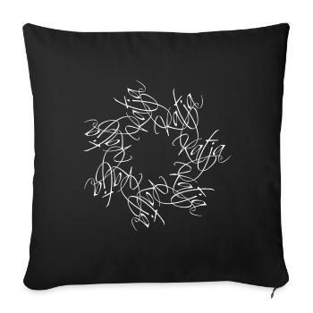 Katja Nom Mandala - Housse de coussin décorative 45 x 45 cm - noir - Devant