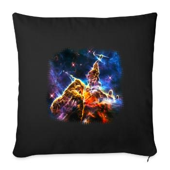 Mystic Mountain, Carina Nebula, Space, Galaxy, - Housse de coussin décorative 45 x 45 cm - noir - Devant
