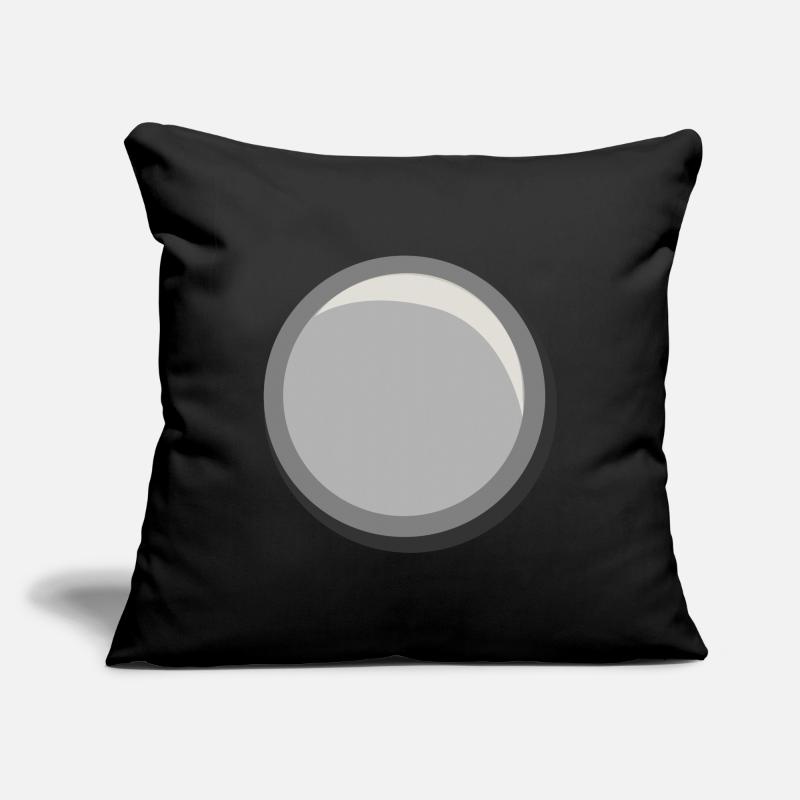Silver Button Circle Sticker Template Sofa pillowcase 17,3'' x 17,3'' (45 x 45 cm)