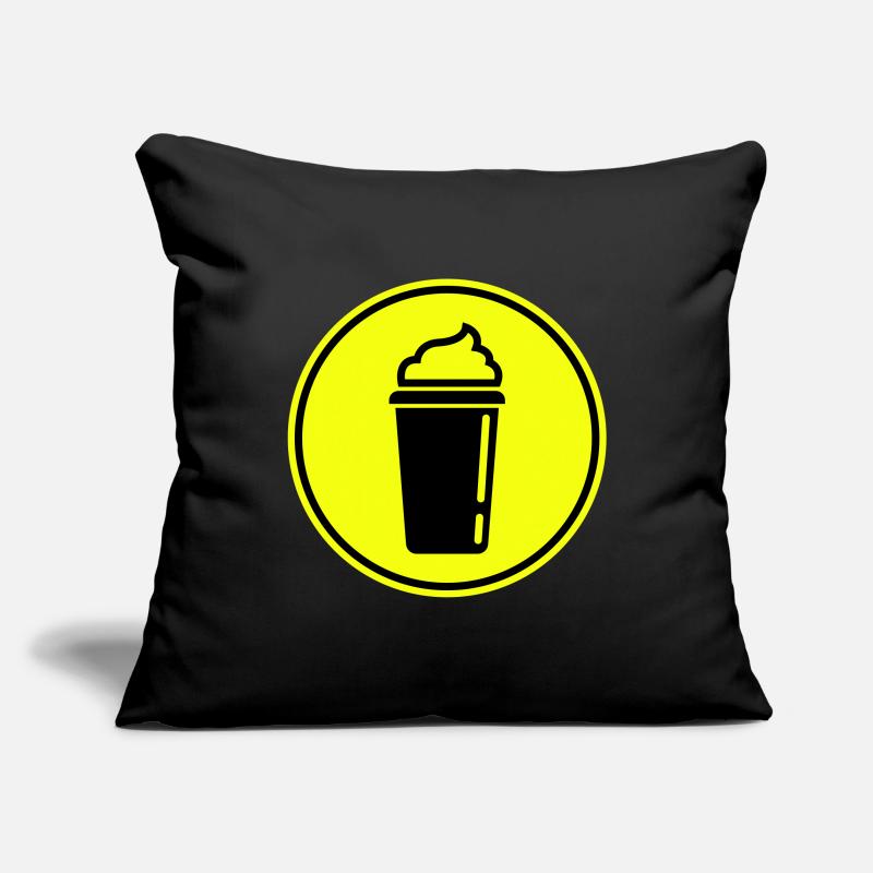 Icône du café Housse de coussin décorative 45 x 45 cm