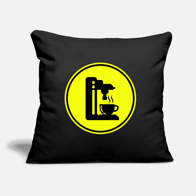 Symbole de machine à café Housse de coussin décorative 45 x 45 cm