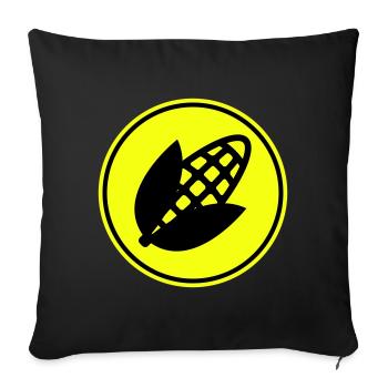 Mais symbol - Sofakissenbezug 45 x 45 cm - Schwarz - Vorne