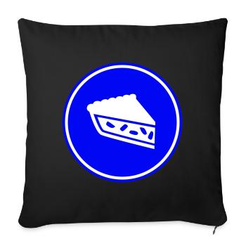 Apple pie - Sofa pillowcase 17,3'' x 17,3'' (45 x 45 cm) - black - Front