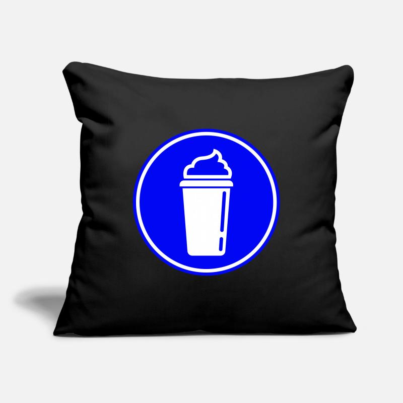 Icône du café Housse de coussin décorative 45 x 45 cm