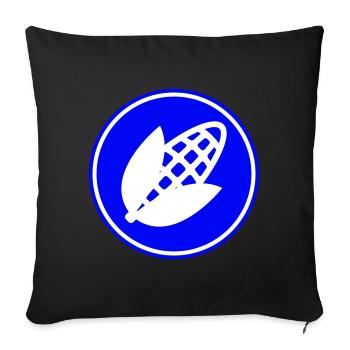 Mais symbol - Sofakissenbezug 45 x 45 cm - Schwarz - Vorne