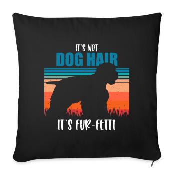 Cocker Spaniel américain - Housse de coussin décorative 45 x 45 cm - noir - Devant
