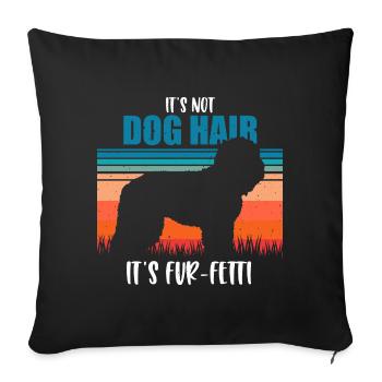 Barbet - Sofa pillowcase 17,3'' x 17,3'' (45 x 45 cm) - black - Front