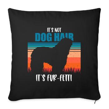 Bergamo Shepherd Dog - Sofa pillowcase 17,3'' x 17,3'' (45 x 45 cm) - black - Front