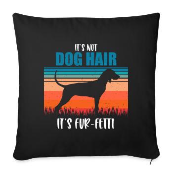 Black and Tan Coonhound - Sofa pillowcase 17,3'' x 17,3'' (45 x 45 cm) - black - Front