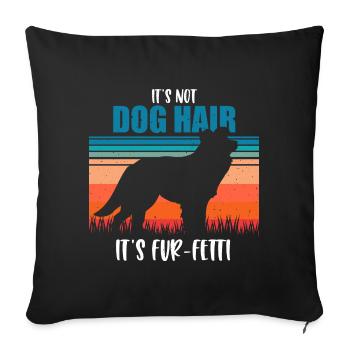 Border Collie - Sofa pillowcase 17,3'' x 17,3'' (45 x 45 cm) - black - Front