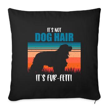 Cavalier King Charles Spaniel Geschenk - Sofakissenbezug 45 x 45 cm - Schwarz - Vorne