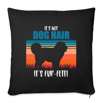 Caucasian Ovcharka Caucasian Shepherd Dog - Sofa pillowcase 17,3'' x 17,3'' (45 x 45 cm) - black - Front