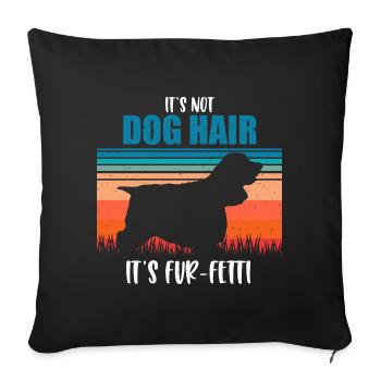 Cocker Spaniel - Housse de coussin décorative 45 x 45 cm - noir - Devant