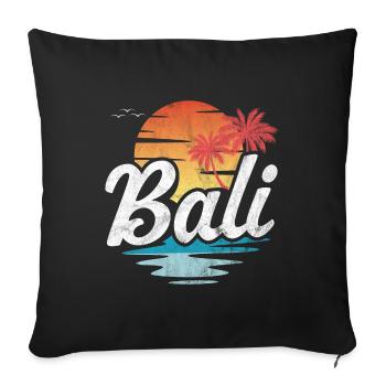 Bali - Housse de coussin décorative 45 x 45 cm - noir - Devant